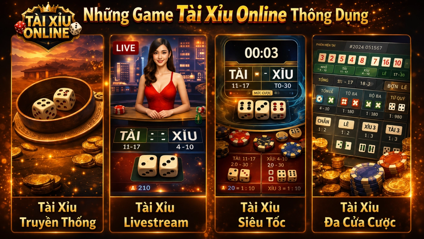 Một số game tài xỉu online